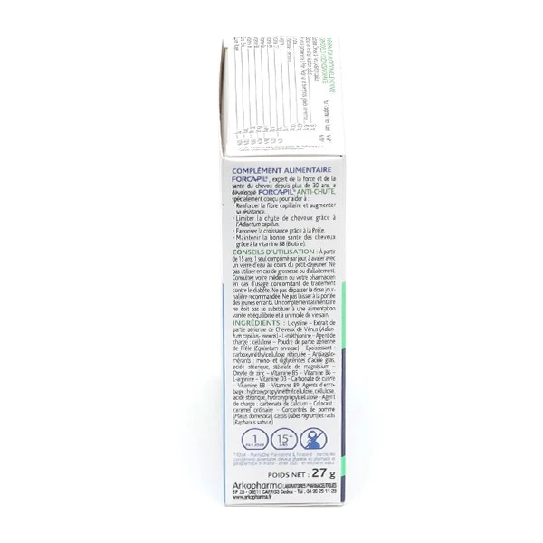 Arkopharma Forcapil Anti-Chute Comprimés - Cheveux Et Ongles - Contenance : 30 Comprimés 6 Arkopharma Forcapil Anti-Chute Comprimés - Cheveux Et Ongles - Contenance : 30 Comprimés – Image 6
