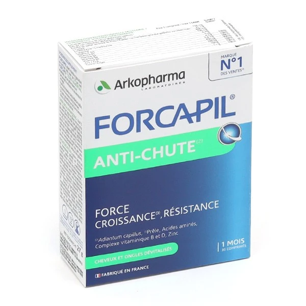 Arkopharma Forcapil Anti-Chute Comprimés - Cheveux Et Ongles - Contenance : 30 Comprimés 5 Arkopharma Forcapil Anti-Chute Comprimés - Cheveux Et Ongles - Contenance : 30 Comprimés – Image 5
