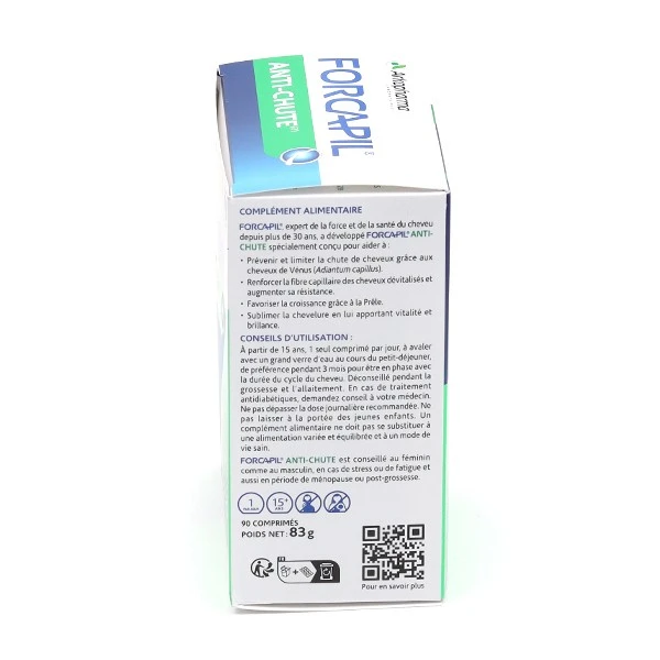 Arkopharma Forcapil Anti-Chute Comprimés - Cheveux Et Ongles - Contenance : 30 Comprimés 8 Arkopharma Forcapil Anti-Chute Comprimés - Cheveux Et Ongles - Contenance : 30 Comprimés – Image 8