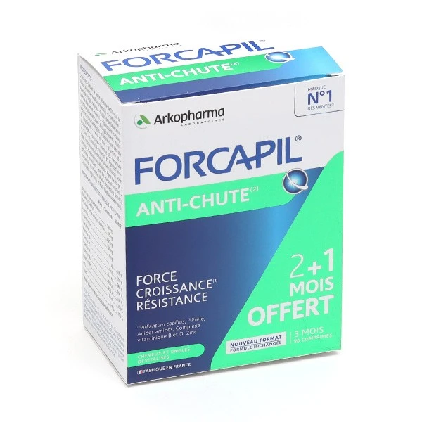 Arkopharma Forcapil Anti-Chute Comprimés - Cheveux Et Ongles - Contenance : 30 Comprimés 7 Arkopharma Forcapil Anti-Chute Comprimés - Cheveux Et Ongles - Contenance : 30 Comprimés – Image 7
