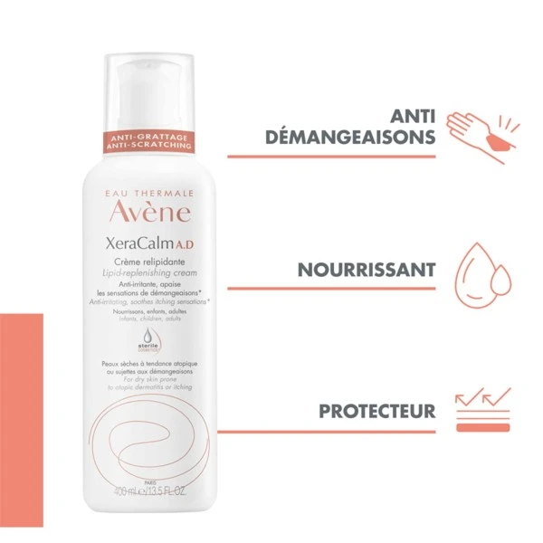 Avène Xeracalm AD Crème Relipidante - Contenance : 200 Ml 2 Avène Xeracalm AD Crème Relipidante - Contenance : 200 Ml – Image 2