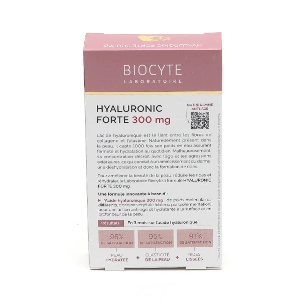 Biocyte Hyaluronic Forte 300 Mg Anti-âge Gélules - Contenance : 30 Gélules 1 Biocyte Hyaluronic Forte 300 Mg Anti-âge Gélules - Contenance : 30 Gélules