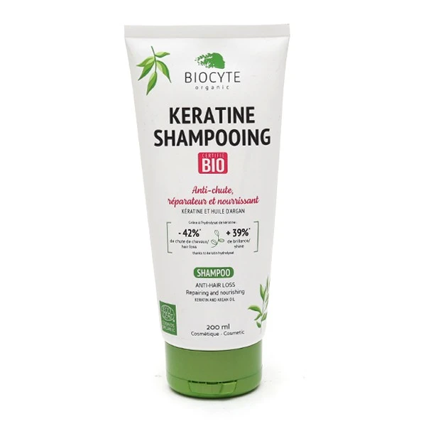 Biocyte Kératine Shampooing Anti-chute Bio - Contenance : 200 Ml 2 Biocyte Kératine Shampooing Anti-chute Bio - Contenance : 200 Ml – Image 2