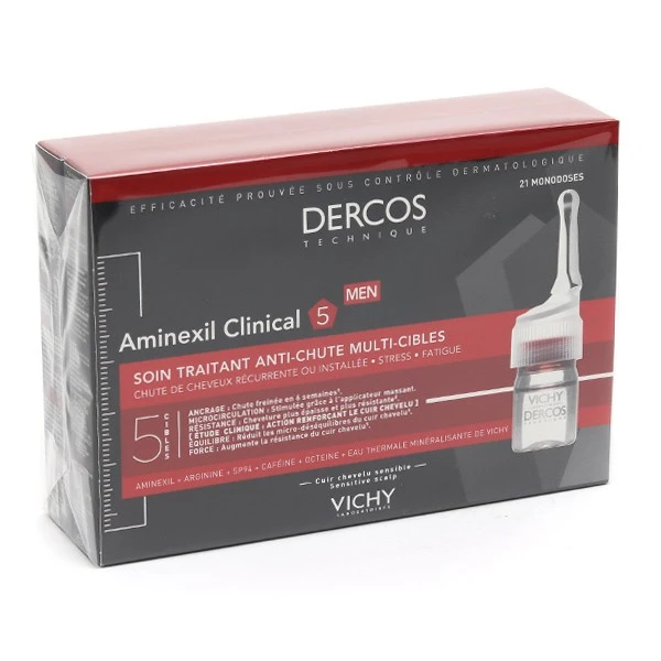 Vichy Dercos Aminexil Clinical 5 Homme Unidoses - Contenance : Par 21 3 Vichy Dercos Aminexil Clinical 5 Homme Unidoses - Contenance : Par 21 – Image 3
