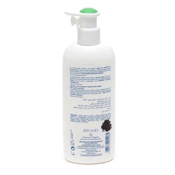 Ducray Sensinol Lait Apaisant - Contenance : 400 Ml 1 Ducray Sensinol Lait Apaisant - Contenance : 400 Ml