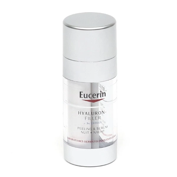 Eucerin Hyaluron Filler + 3x Effect Peeling Et Sérum Nuit - Contenance : 30 Ml 2 Eucerin Hyaluron Filler + 3x Effect Peeling Et Sérum Nuit - Contenance : 30 Ml – Image 2