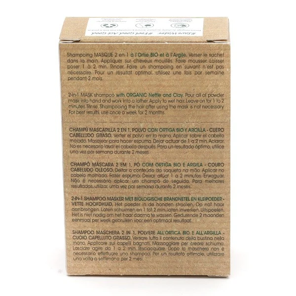 Klorane Shampooing Masque 2 En 1 Ortie Et Argile - Contenance : 8 X 3 G 1 Klorane Shampooing Masque 2 En 1 Ortie Et Argile - Contenance : 8 X 3 G