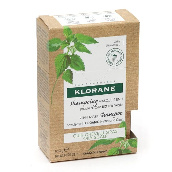 Klorane Shampooing Masque 2 En 1 Ortie Et Argile - Contenance : 8 X 3 G 4 Klorane Shampooing Masque 2 En 1 Ortie Et Argile - Contenance : 8 X 3 G – Image 4