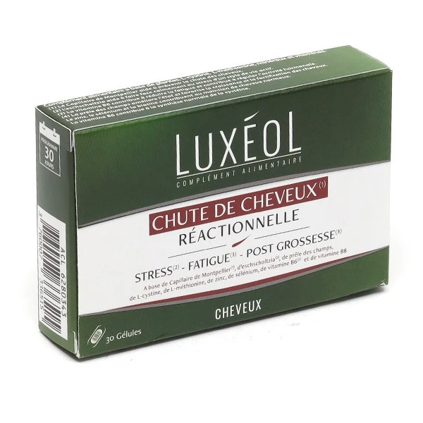 Luxéol Chute De Cheveux Réactionnelle Gélules - Contenance : 30 Gélules 2 Luxéol Chute De Cheveux Réactionnelle Gélules - Contenance : 30 Gélules – Image 2