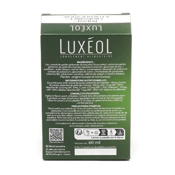 Luxéol Cheveux Pousse Et Croissance Solution - Contenance : 60 Ml 1 Luxéol Cheveux Pousse Et Croissance Solution - Contenance : 60 Ml