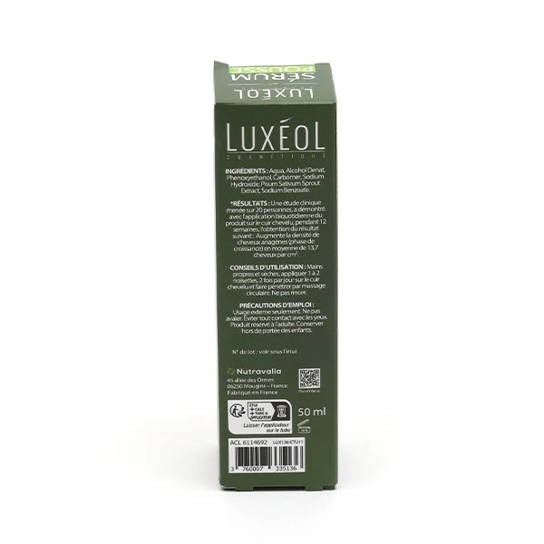 Luxéol Sérum Pousse Cheveux - Contenance : 50 Ml 1 Luxéol Sérum Pousse Cheveux - Contenance : 50 Ml