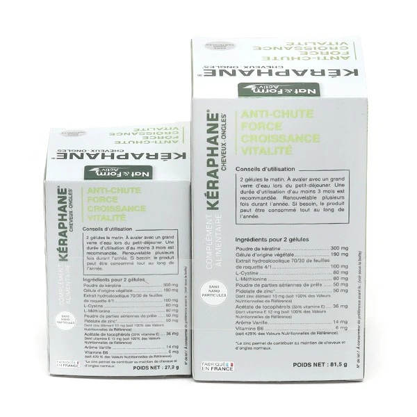 Nat Et Form Kéraphane Cheveux Ongles Gélules - Contenance : 180 Gélules + 60 Gélules 1 Nat Et Form Kéraphane Cheveux Ongles Gélules - Contenance : 180 Gélules + 60 Gélules