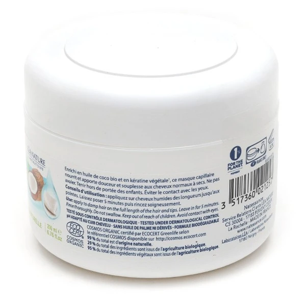 Natessance Masque Capillaire Extra-doux Coco Bio - Contenance : 200 Ml 1 Natessance Masque Capillaire Extra-doux Coco Bio - Contenance : 200 Ml