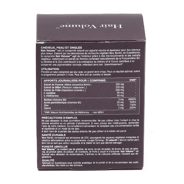 New Nordic Hair Volume Comprimés - Contenance : 30 Comprimés 7 New Nordic Hair Volume Comprimés - Contenance : 30 Comprimés – Image 7