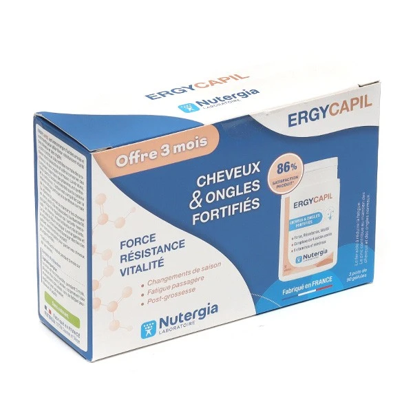 Nutergia Ergycapil Gélules - Contenance : 3 X 90 Gélules 3 Nutergia Ergycapil Gélules - Contenance : 3 X 90 Gélules – Image 3