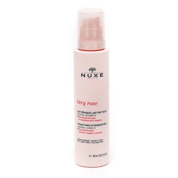 Nuxe Very Rose Lait Démaquillant Onctueux - Contenance : 200 Ml 1 Nuxe Very Rose Lait Démaquillant Onctueux - Contenance : 200 Ml