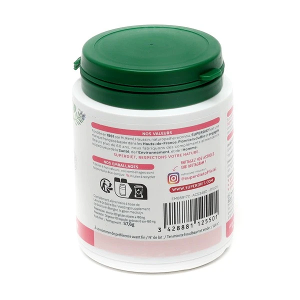 Super Diet Levure De Bière Bio Gélules - Contenance : 100 Gélules 2 Super Diet Levure De Bière Bio Gélules - Contenance : 100 Gélules – Image 2