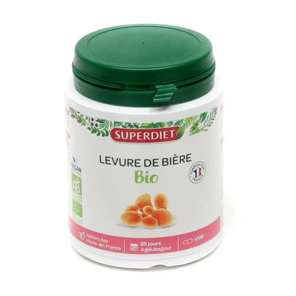 Super Diet Levure De Bière Bio Gélules - Contenance : 100 Gélules 3 Super Diet Levure De Bière Bio Gélules - Contenance : 100 Gélules – Image 3