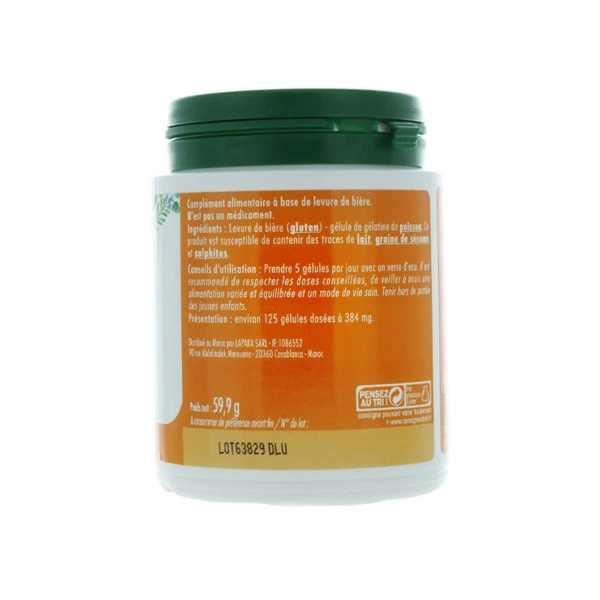 Super Diet Levure De Bière Gélules - Contenance : 125 Gélules 1 Super Diet Levure De Bière Gélules - Contenance : 125 Gélules